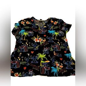 Disney Lilo And Stitch Scrub Top